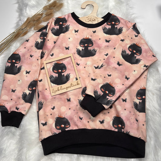 Schwarzer Schwan | Schwanen Stoff Meterware | Kinderstoff