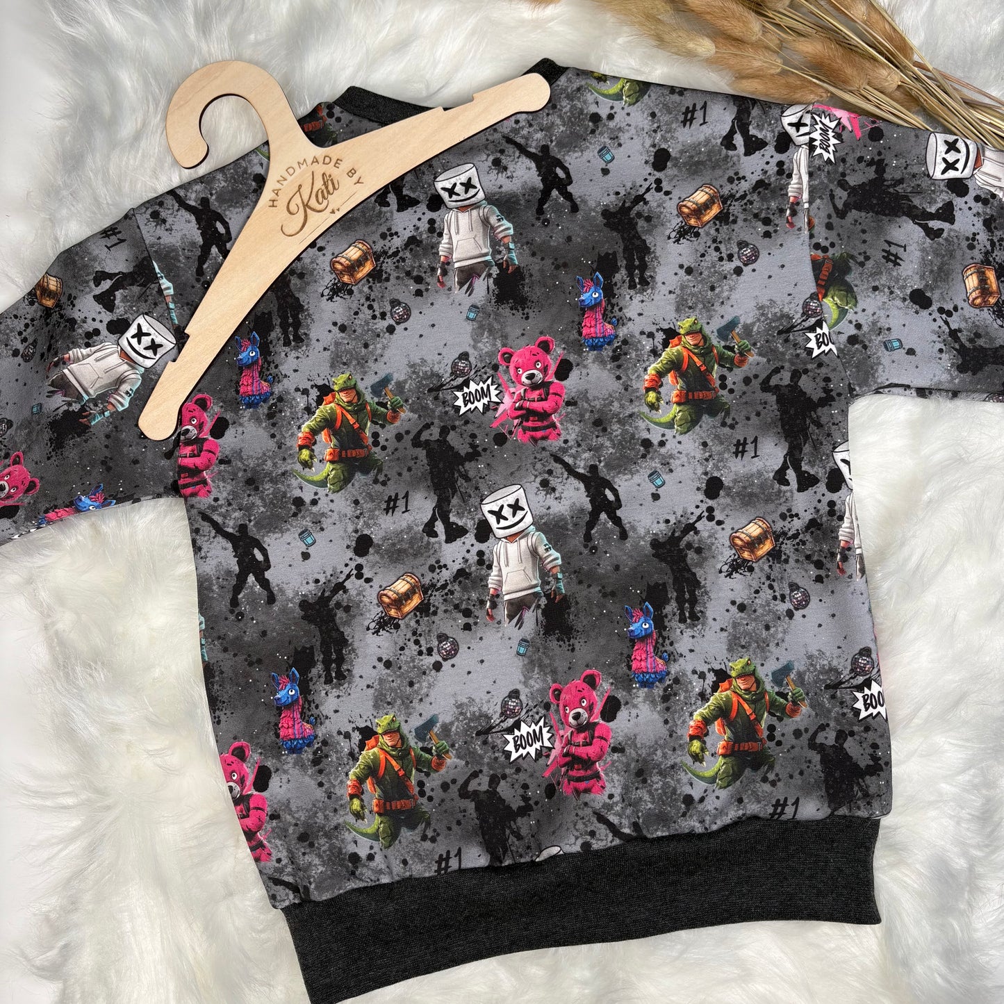 Game 4 Nite" | Gamer Stoffe Meterware | Kinderstoff