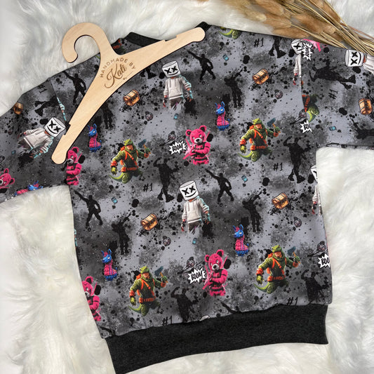 Game 4 Nite" | Gamer Stoffe Meterware | Kinderstoff