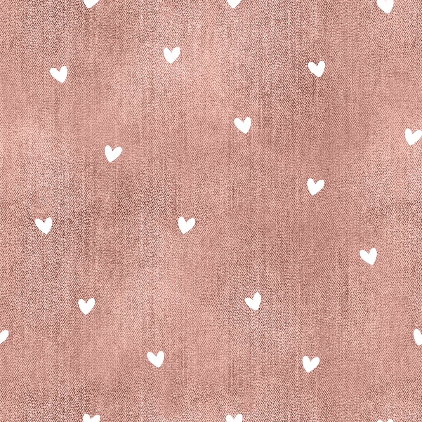 Herzenszauber Demin | Herzen Stoff Meterware | Kinderstoff