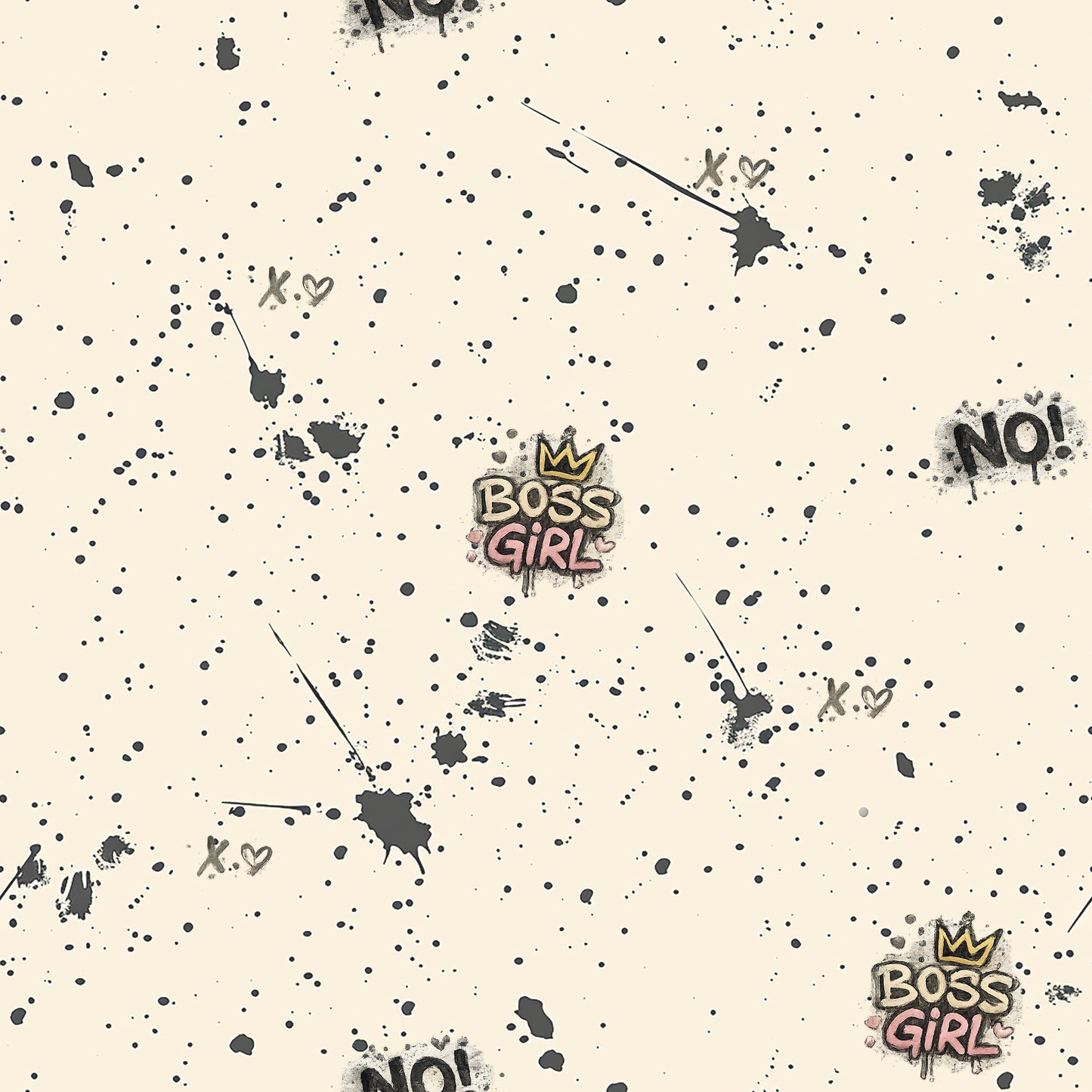 Kinderstoff Urban Girl Kombi Stoff Street Edition Jersey Rib Jersey French Terry