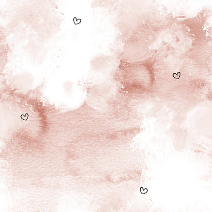 Kinderstoff Jersey "Herzen" - Kombi Frühlingshase - 0,5m