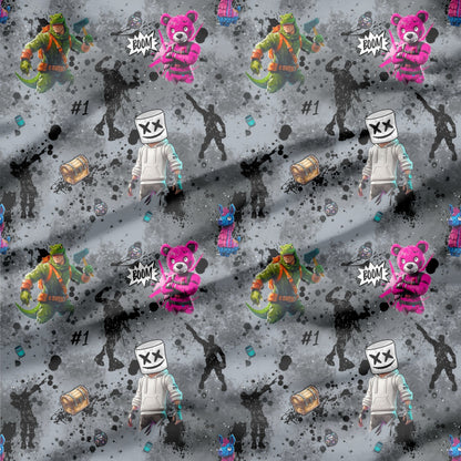 Jersey | French Terry "Game 4 Nite" als Stoffe Meterware