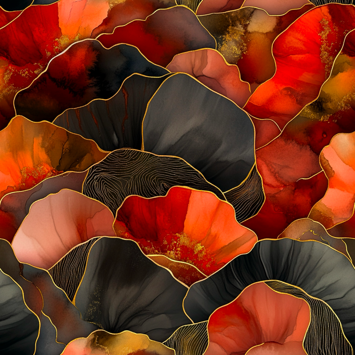 golden-flames-kunstleder-rot-schwarz-gold-handmade-design