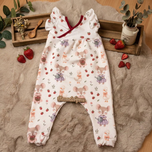 Landliebe Mäuschen | Maus Stoff Meterware | Kinderstoff