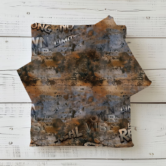 Jersey |  French Terry Kombi Stoff „Own Your Vibe"