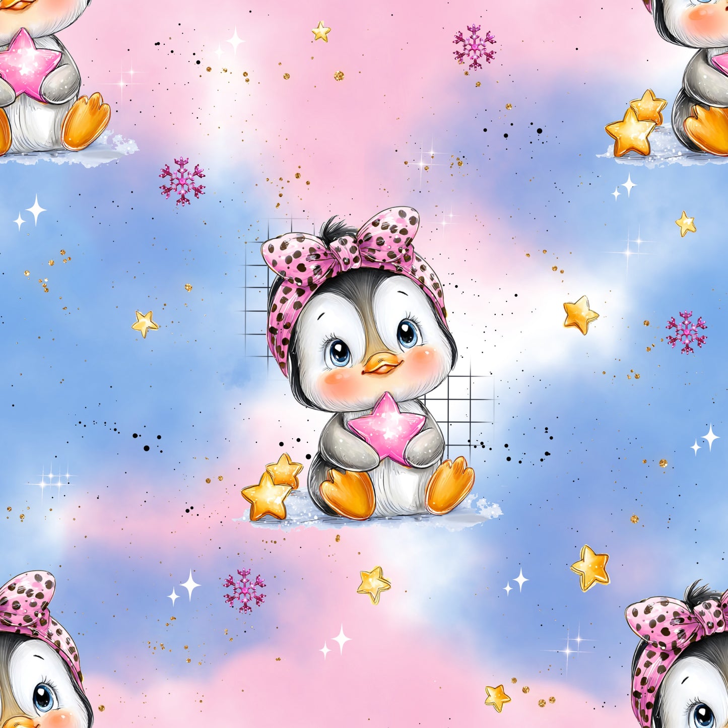 Jersey | Rib Jersey | French Terry – „Sternenbote Pingu"  –  Kinderstoff