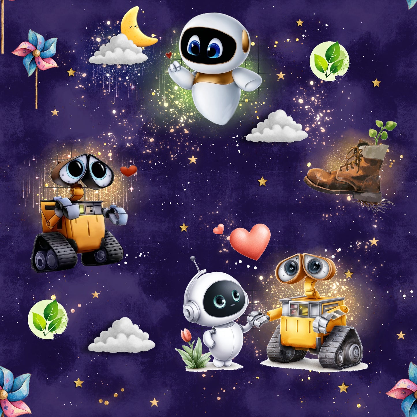 Jersey | Rib Jersey | French Terry Stoffe Meterware "Love in Space“