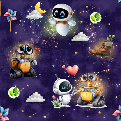 Jersey | Rib Jersey | French Terry Stoffe Meterware "Love in Space“