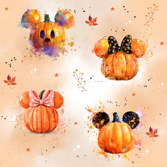 French Terry für Kinder - "Pumpkin Magic" - 0,5m