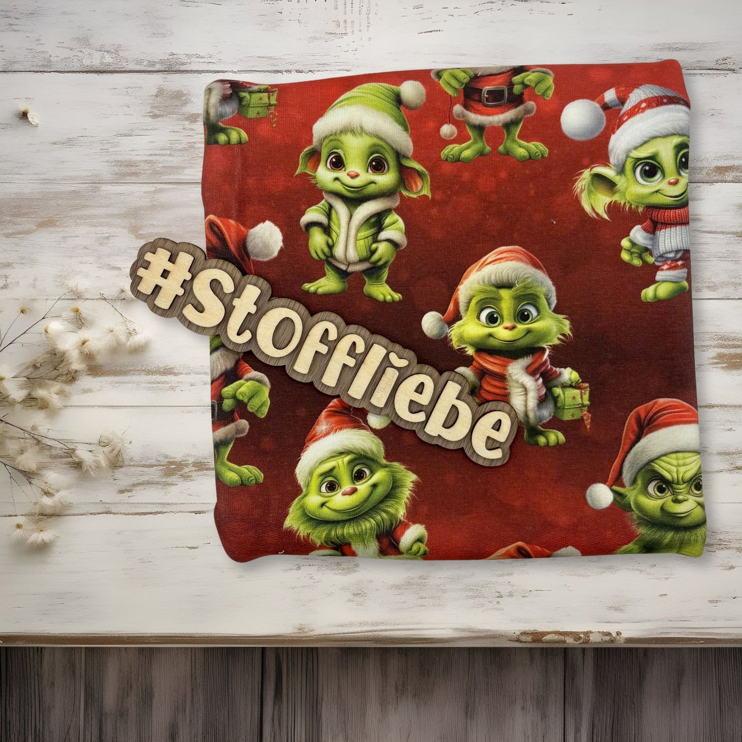 Jersey "freche Weihnachtselfen" - 0,5m