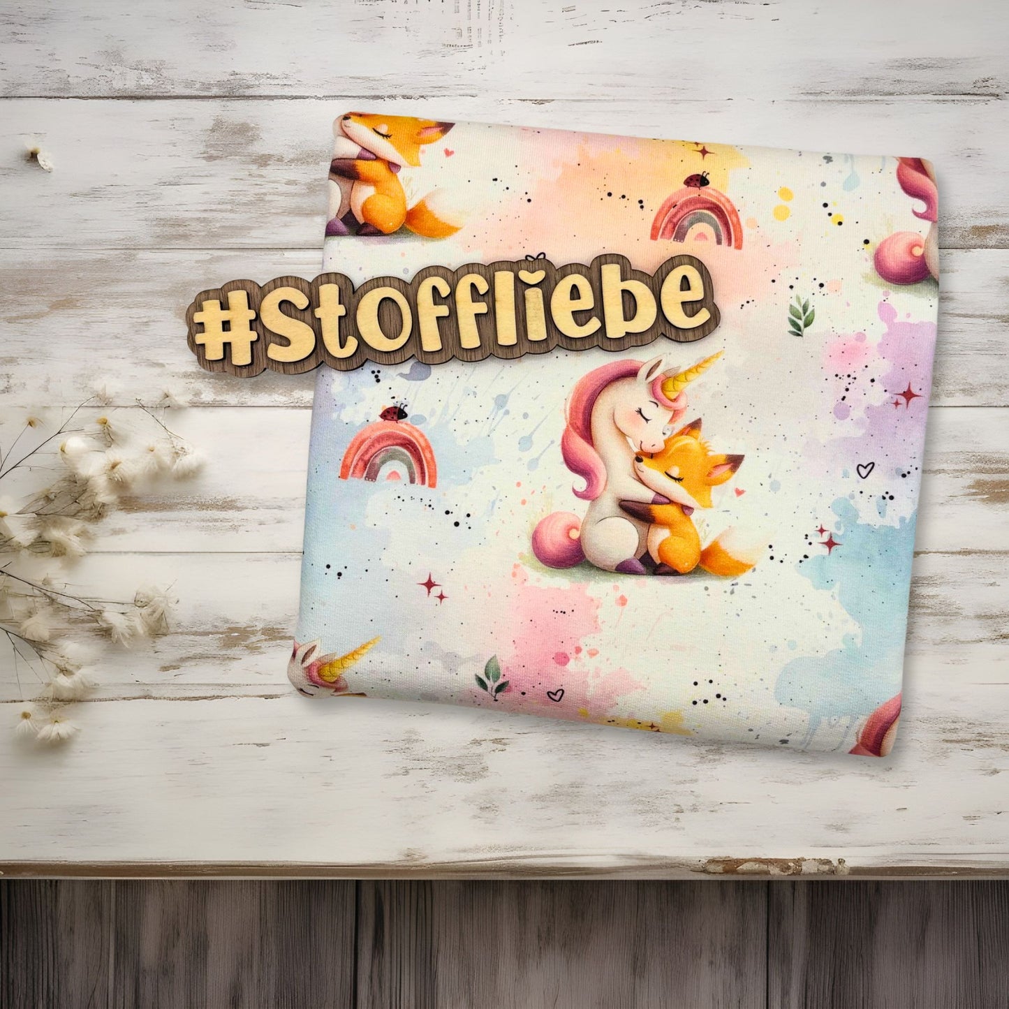 French Terry "Einhorn & Fuchs" - 0,5m