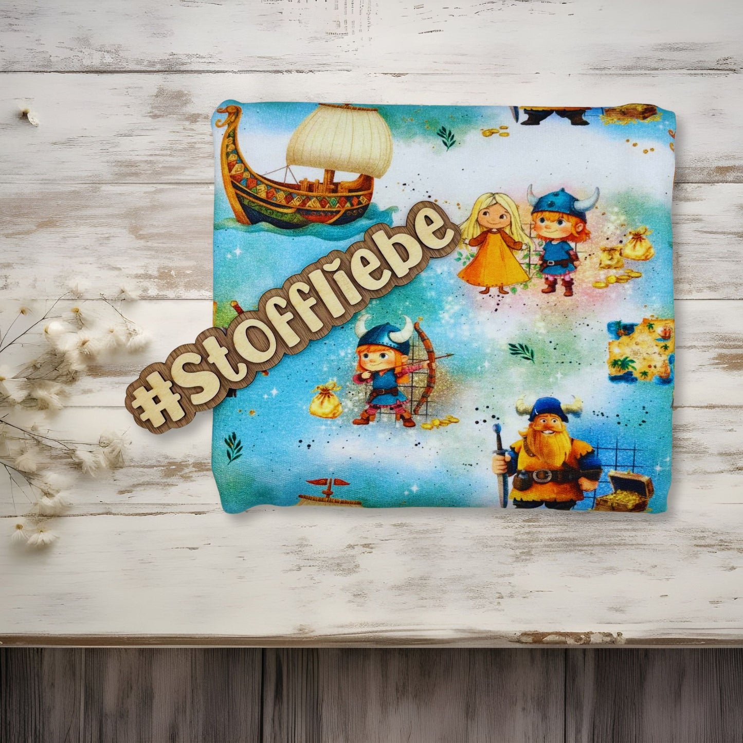 Bio French Terry "kleine Wikinger" - 0,5m