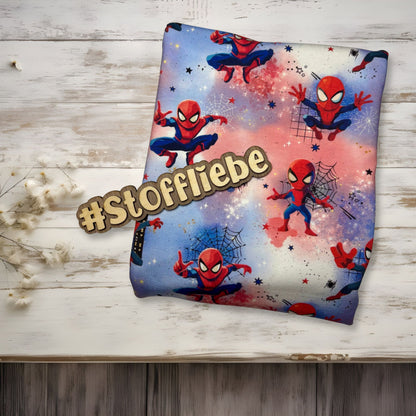 Jersey | Rib Jersey | French Terry "Spider Hero" Kinderstoff