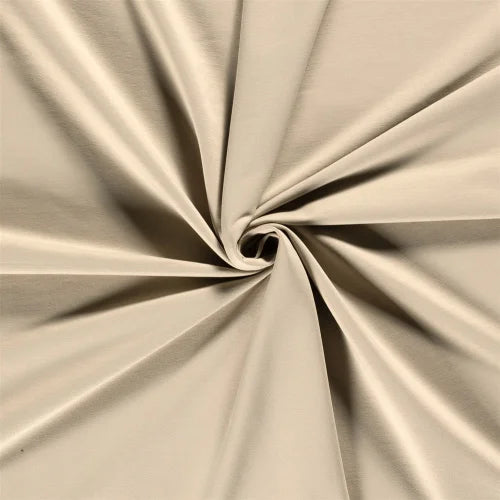 Uni Stoff Meterware - French Terry in beige
