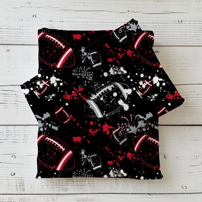 Jersey Stoff Meterware „Football" -  Touchdown Style - 0,5m