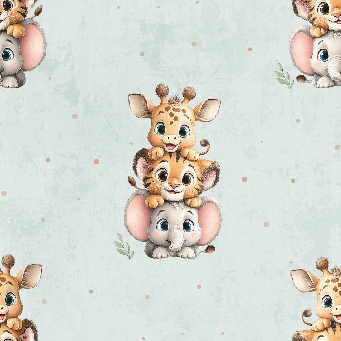 Dschungel Minis | Safari Stoff Meterware | Kinderstoff