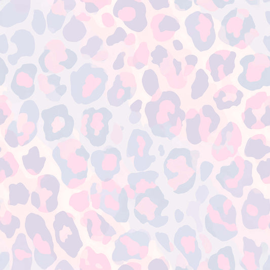 Pastellfarbener Leo Kinderstoff in Rosa und Grau als Kombistoff, hochwertiger Jersey als Meterware für Mädchenkleidung, ideal kombinierbar mit Skater Girl Design