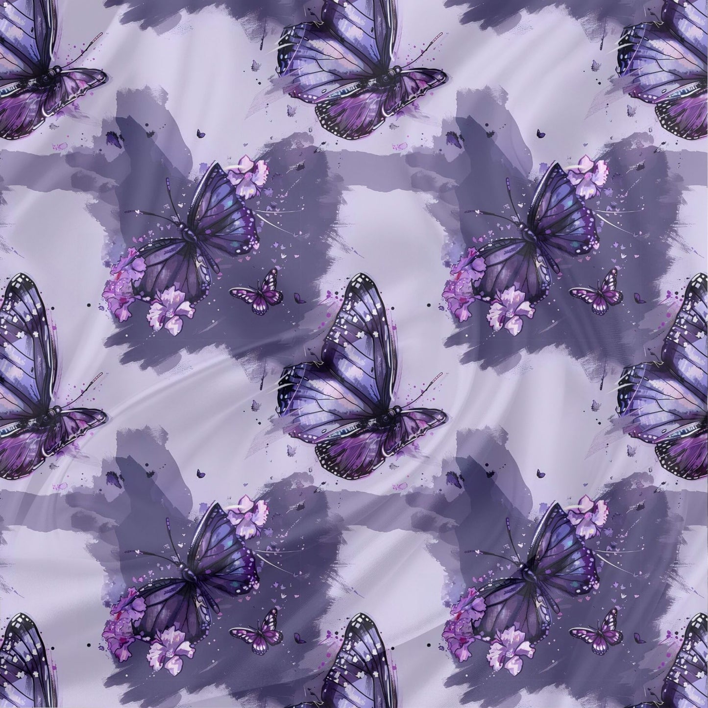 Kinderstoff Schmetterling Fliederflug lila Jersey Kinderstoff