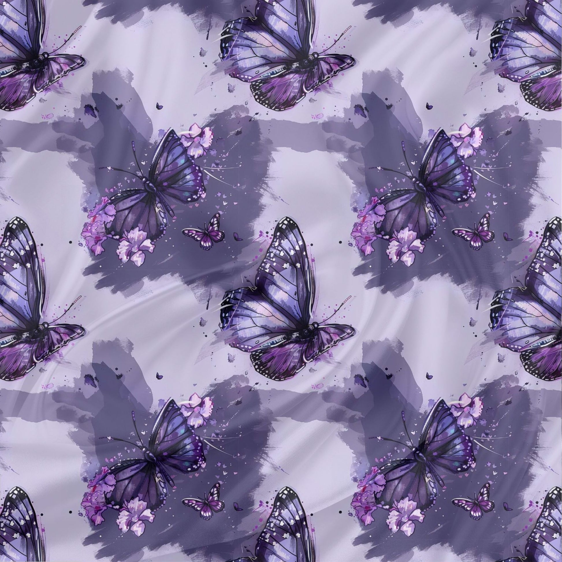 Kinderstoff Schmetterling Fliederflug lila Jersey Kinderstoff